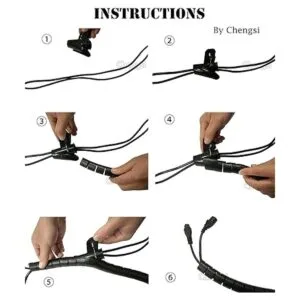 Chengsi Organizador de funda de cable de 118 pulgadas_2