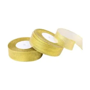 Feyarl Cinta dorada metálica con purpurina de 1.0 in 2_5