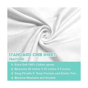 American Baby Company Paquete de cuna para bebé cubre_3