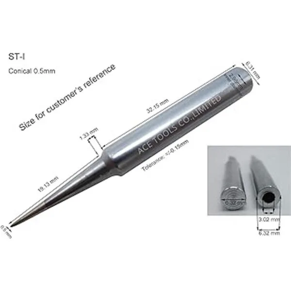 8 Pcs Soldering Tips China Made marca es Ace sustituir_2