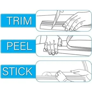 Redi Shade No Tools Sombra de tela plisada original con_4