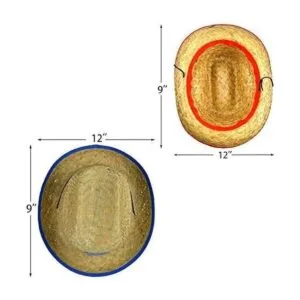 12 unidades de sombreros de paja de vaqueros con_5