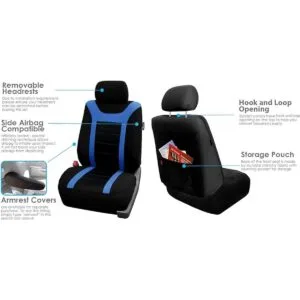 FH Group Juego de fundas de asiento de automóvil fundas_3