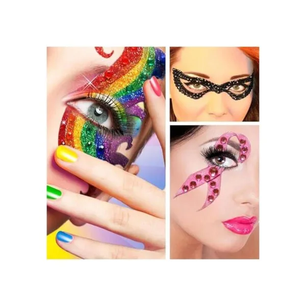 Calcomanías de diamantes de imitación de 15 colores 3_5