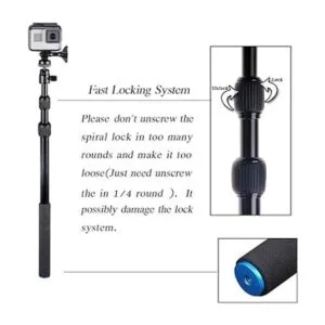 Smatree Barra telescópica para selfie compatible con GoPro_3