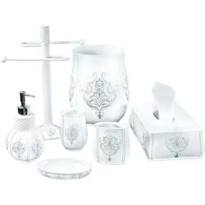 Creative Scents paquete clásico de color blanco plateado_5