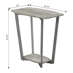 Convenience Concepts Mesa auxiliar Graystone abedul_3