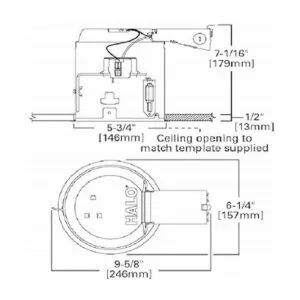HALO Remodelación de carcasa Air tite de 5 pulgadas gris_3