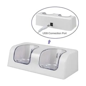 Kulannder Cargador De Batería Remoto para Wii Cargador De_3