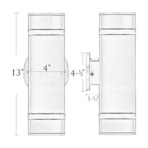 Cerdeco AureoleSeries Lámpara moderna de acero inoxidable_6