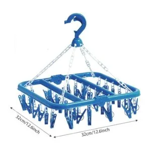 Groupcow Tendedero con clip y percha para ropa 32 clips_2