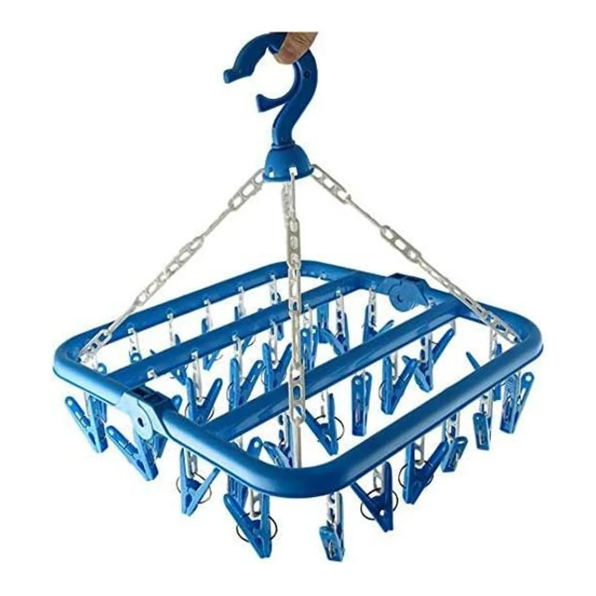 Groupcow Tendedero con clip y percha para ropa 32 clips_1