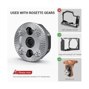 SMALLRIG Soporte de roseta estándar con rosca M6 diámetro_3