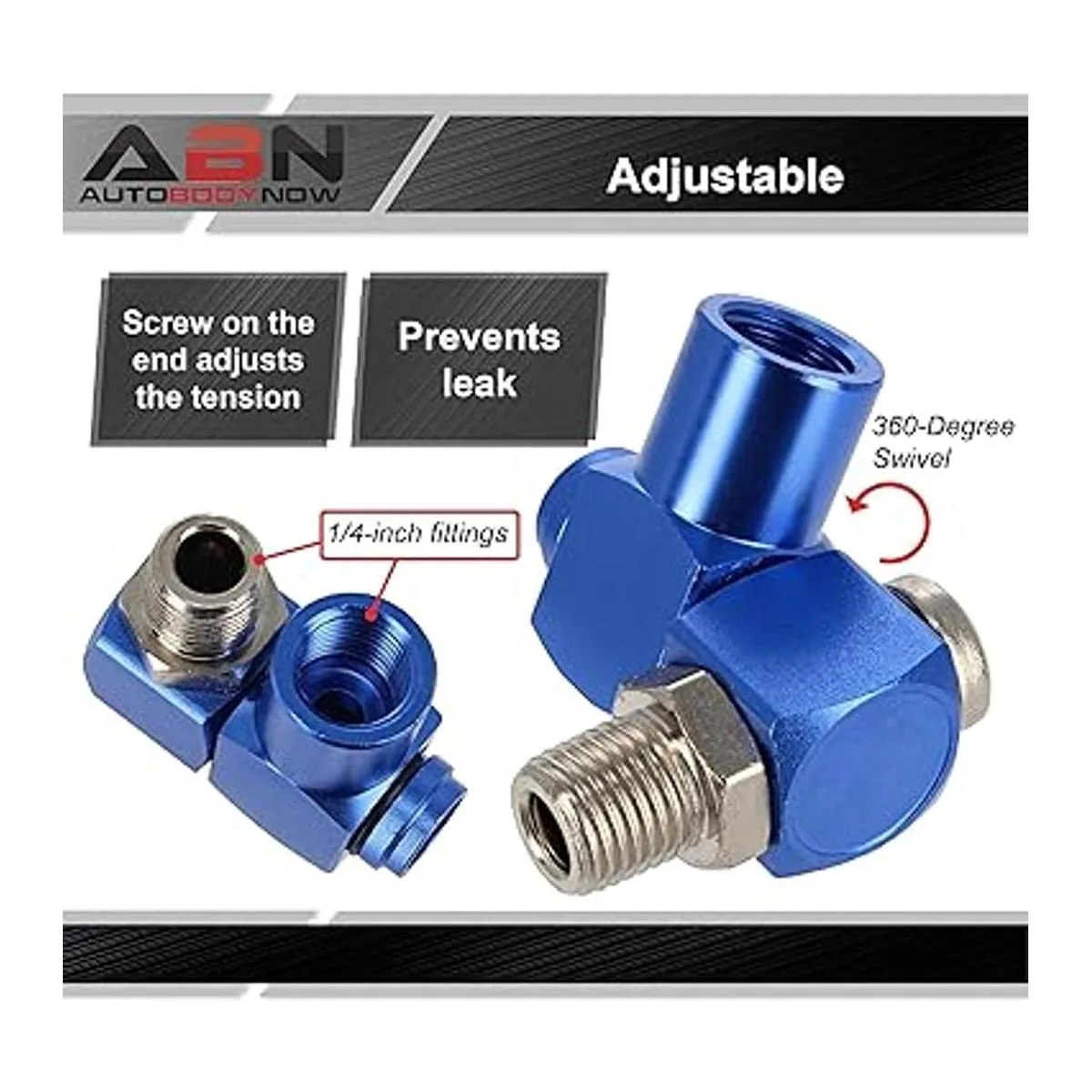 ABN Conector giratorio NPT de 360 grados con control de_2