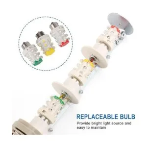 Baomain Luz de señal industrial columna LED alarma_3