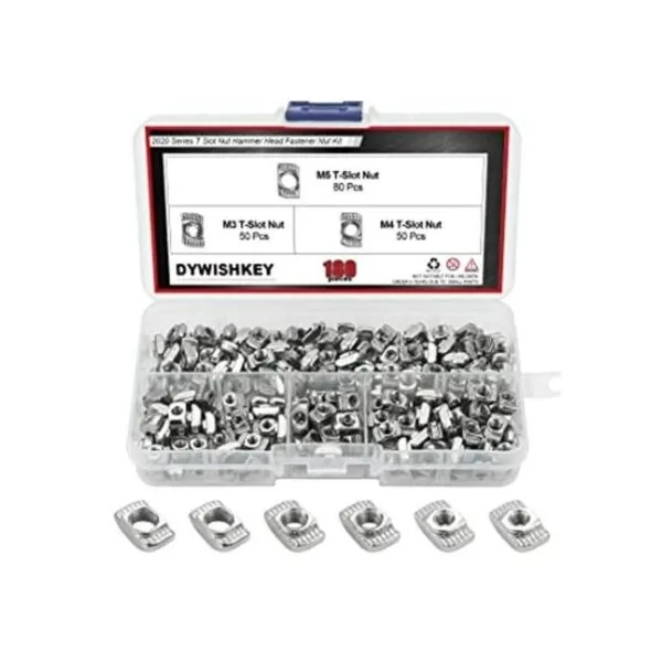 DYWISHKEY 180 piezas 2020 serie T tuercas M3M4M5 T_1
