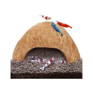 SunGrow Cueva de camarones de acuario de coco accesorios_1