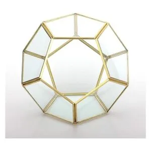 Terrario geométrico de vidrio en dodecaedro y pentágono_5