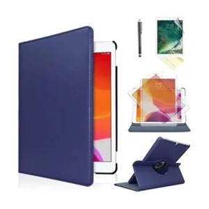 Cubierta de cuero elegante gira 360. Para iPad 1 y 2_1