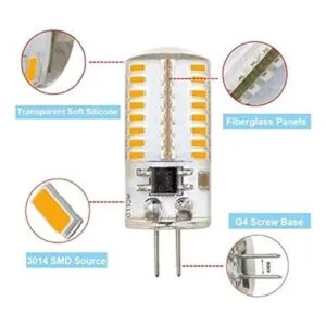 10 unidades G4 Bombilla LED regulable 120 V 110 V 130 V_5