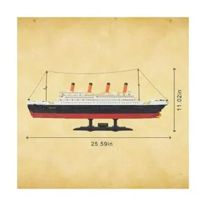 Kit para armar Titanic 1021 unidades_6