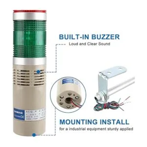 Baomain Luz de señal industrial columna LED alarma_2