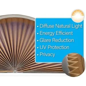 Redi Shade No Tools Sombra de tela plisada original con_5