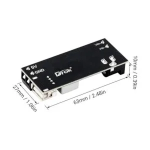 Convertidor Buck de 12 V a 5 V DROK 5 A regulador de_3