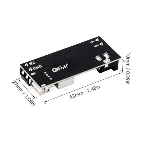 Convertidor Buck de 12 V a 5 V DROK 5 A regulador de_3