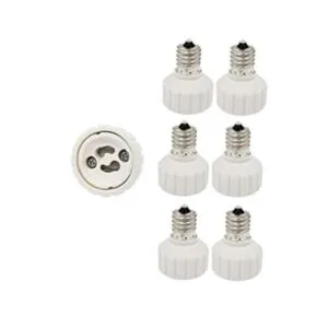 ESimpo Paquete de 6 adaptadores de enchufe de luz E17 a_1