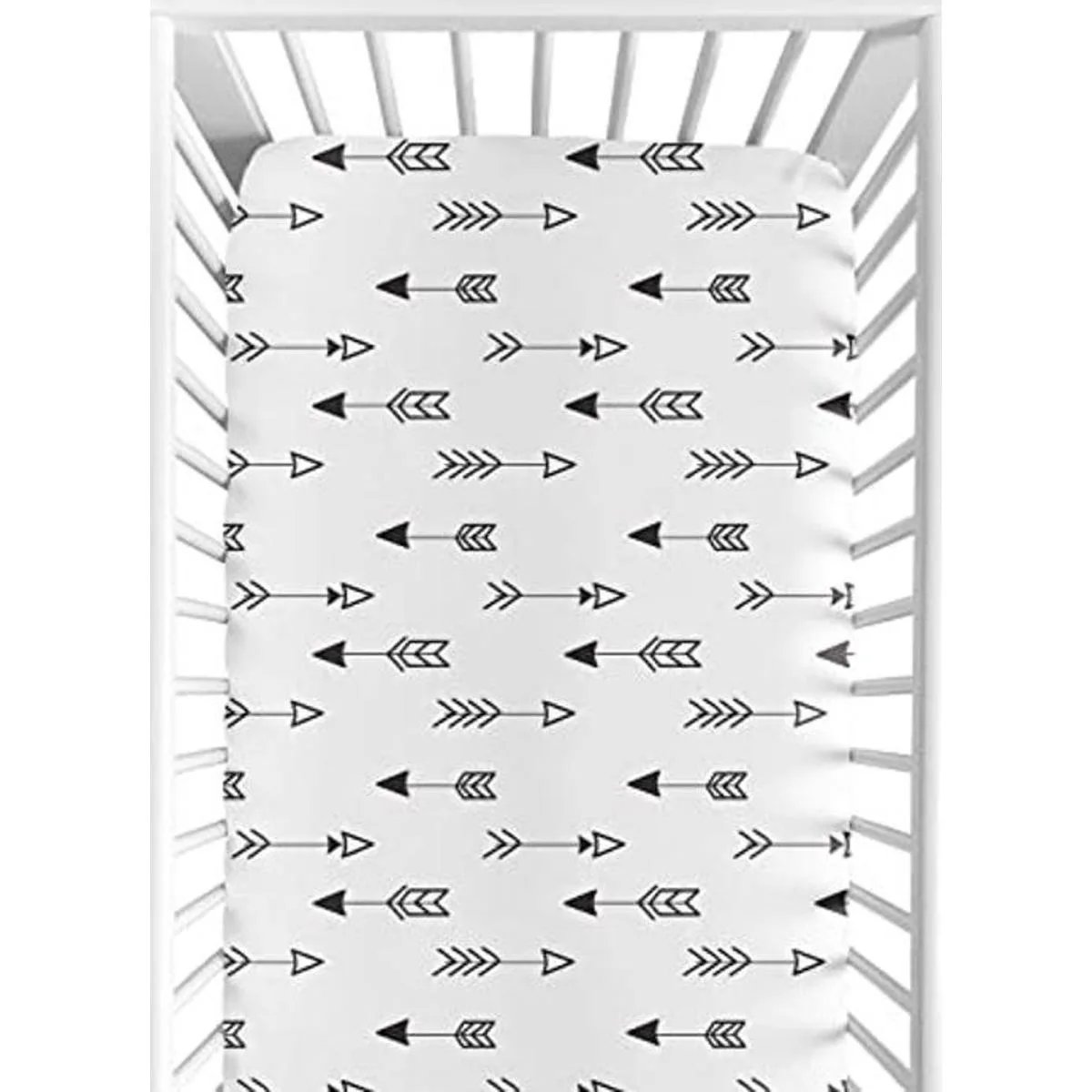 Juego de cama ajustable con estampado de flechas para bebé_1
