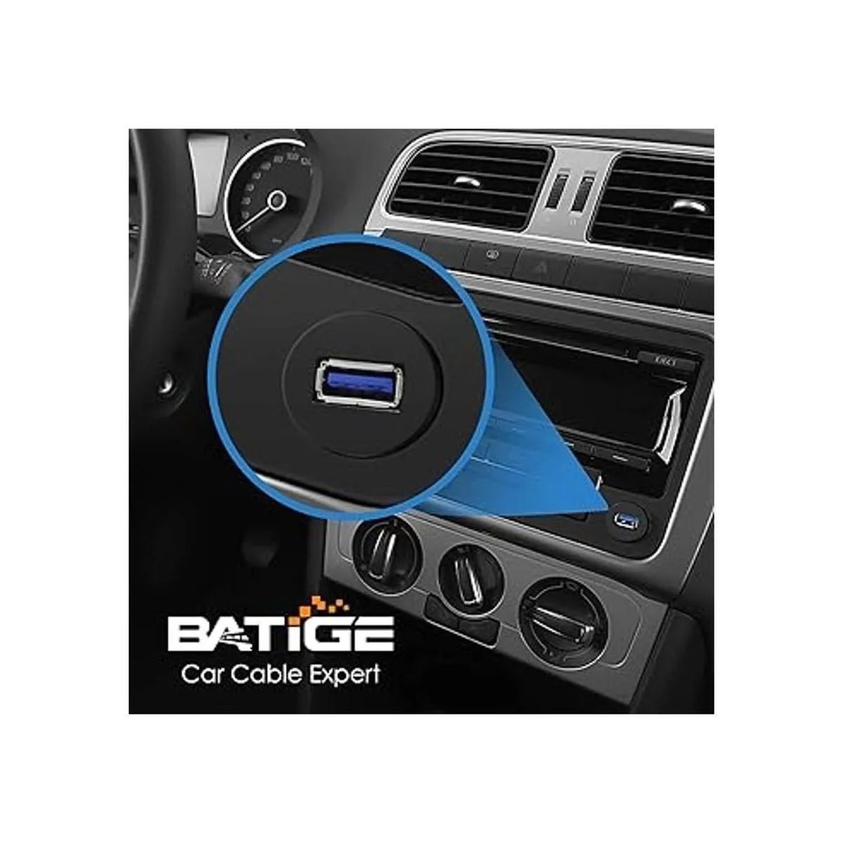 BATIGE Cable USB 3.0 de un solo puerto macho a hembra AUX_2