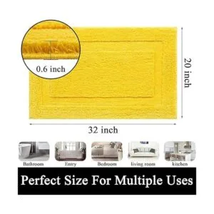 SHACOS Alfombra de baño súper suave alfombra de baño de_2