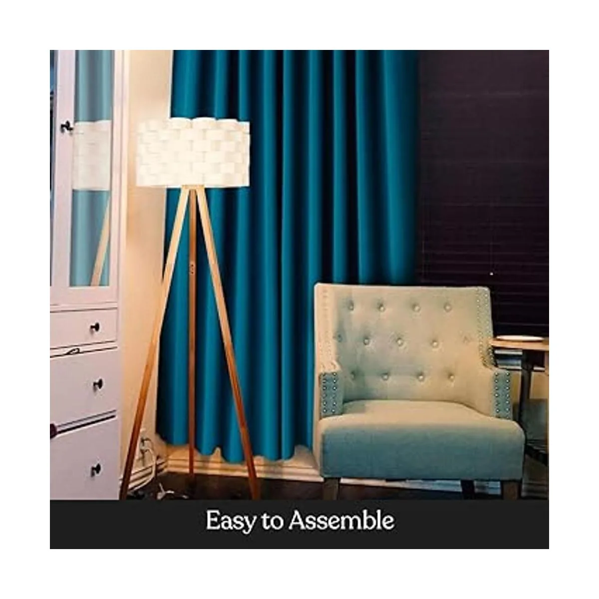 Lámpara de pie trípode de diseño minimalista series de_4