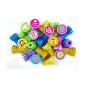 24 Pcs Vive Jesús Stampers para niños_4
