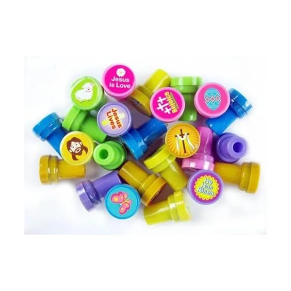 24 Pcs Vive Jesús Stampers para niños_4