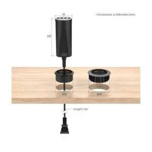 Estación de carga Simpeak de 30 W para escritorio con 4_3