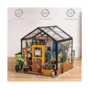 Decoración para casa de muñeca Robotime DIY casa de muñeca_3