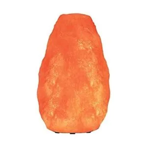 Himalayan Glow Lámpara de sal rosa desnuda natural hecha a_1