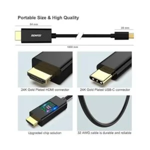 Cable USB C a HDMI cable USB tipo C a HDMI de 6 pies_7