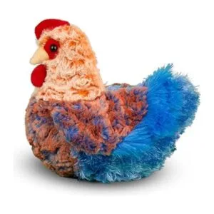 Gallina de peluche Douglas Henrietta de hilo azul gallina_3