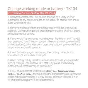 2 Pack solidremote 433 MHz Secure Rolling Code Mandos a_6