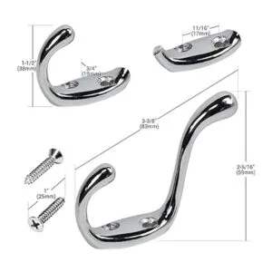 2 Pack Rok hardware Heavy Duty cromado Home Toalla de_2