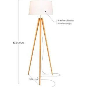 Lámpara de pie Emma de trípode de Brightech. Diseño_2