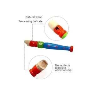 2 grabadoras pequeñas de madera para niños flauta piccolo_6