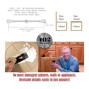 Restricción de puerta de cabinete 8 pulgadas limitador_7