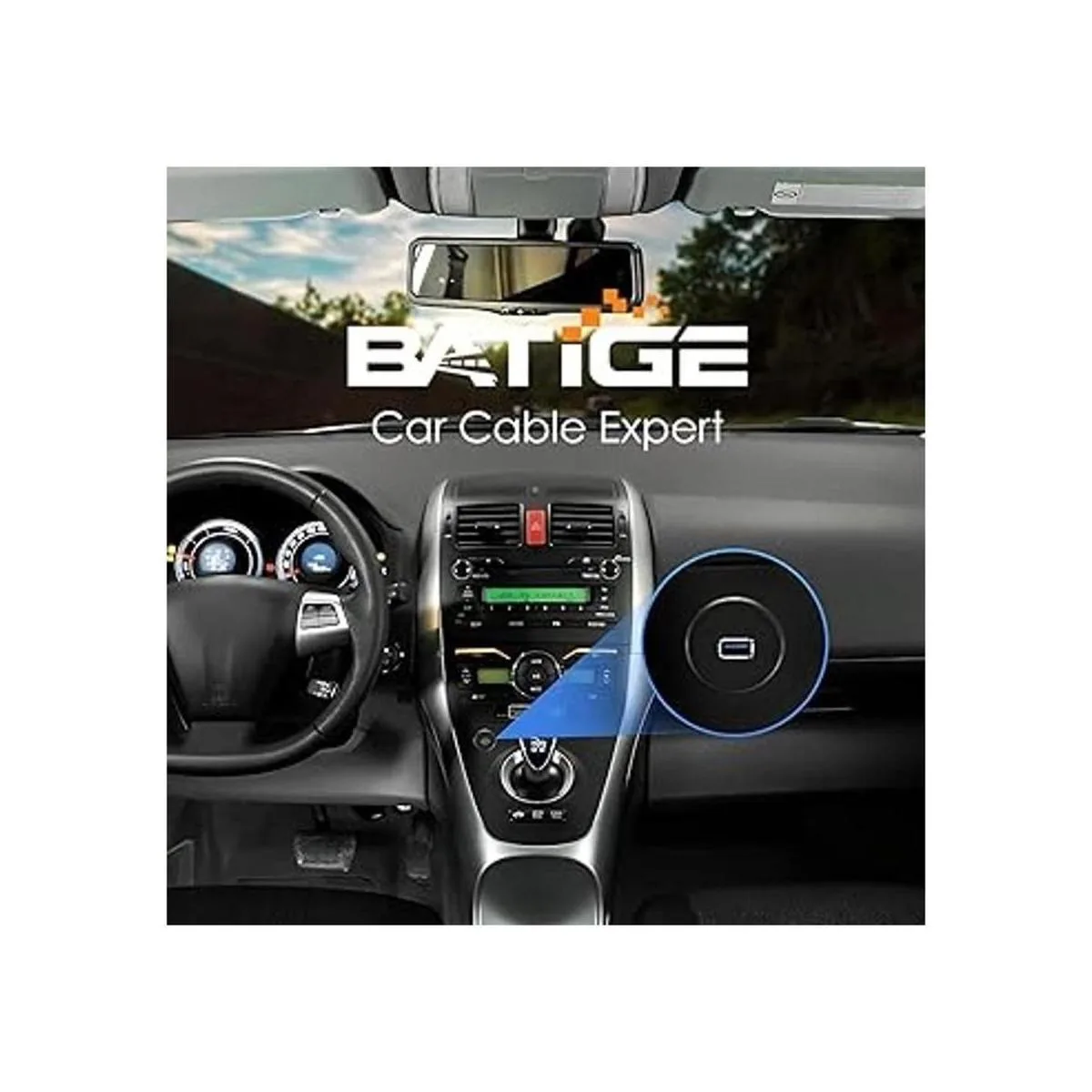 BATIGE Cable USB 3.0 de un solo puerto macho a hembra AUX_4