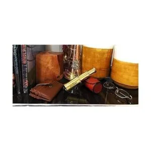 Telescopio de mano de latón macizo de 6 pulgadas vidrio_5