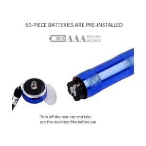 FASTPRO Juego de 4 linternas LED de aluminio con 12 pilas_4