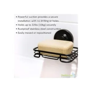 GeckoLoc Soporte para jabonera con ventosa para baño o_3